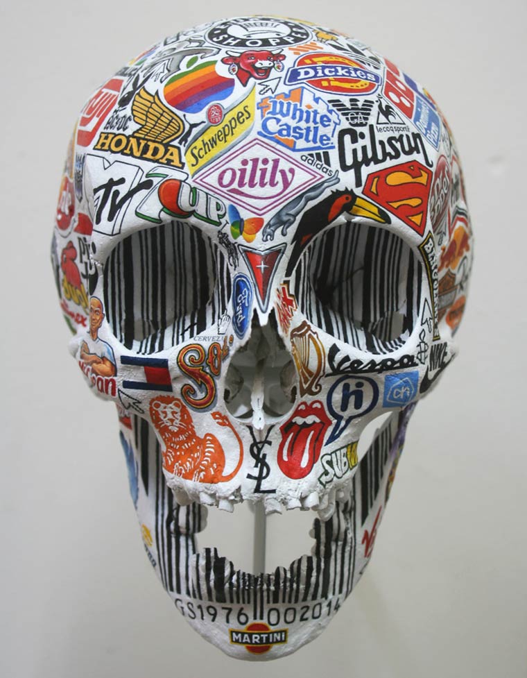 20150817 – Arts  – Illustrer les 7 péchés capitaux avec des crânes et des logos de marques célèbres par Gurt Swanenberg |&nbsp;Ufunk.net