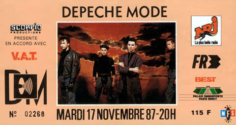 Depeche Mode POPB Bercy 1987 MFTM