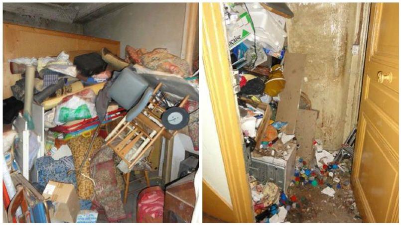 Photos prises par la ville de Paris lors d'une intervention dans un appartement du XVIe arrondissement en 2010. L'occupante de cet appartement avait fait l'objet d'une hospitalisation à la demande d'un tiers. 