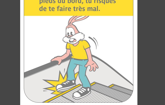 Le nouveau sticker dela RATP à l'effigie de Serge le lapin